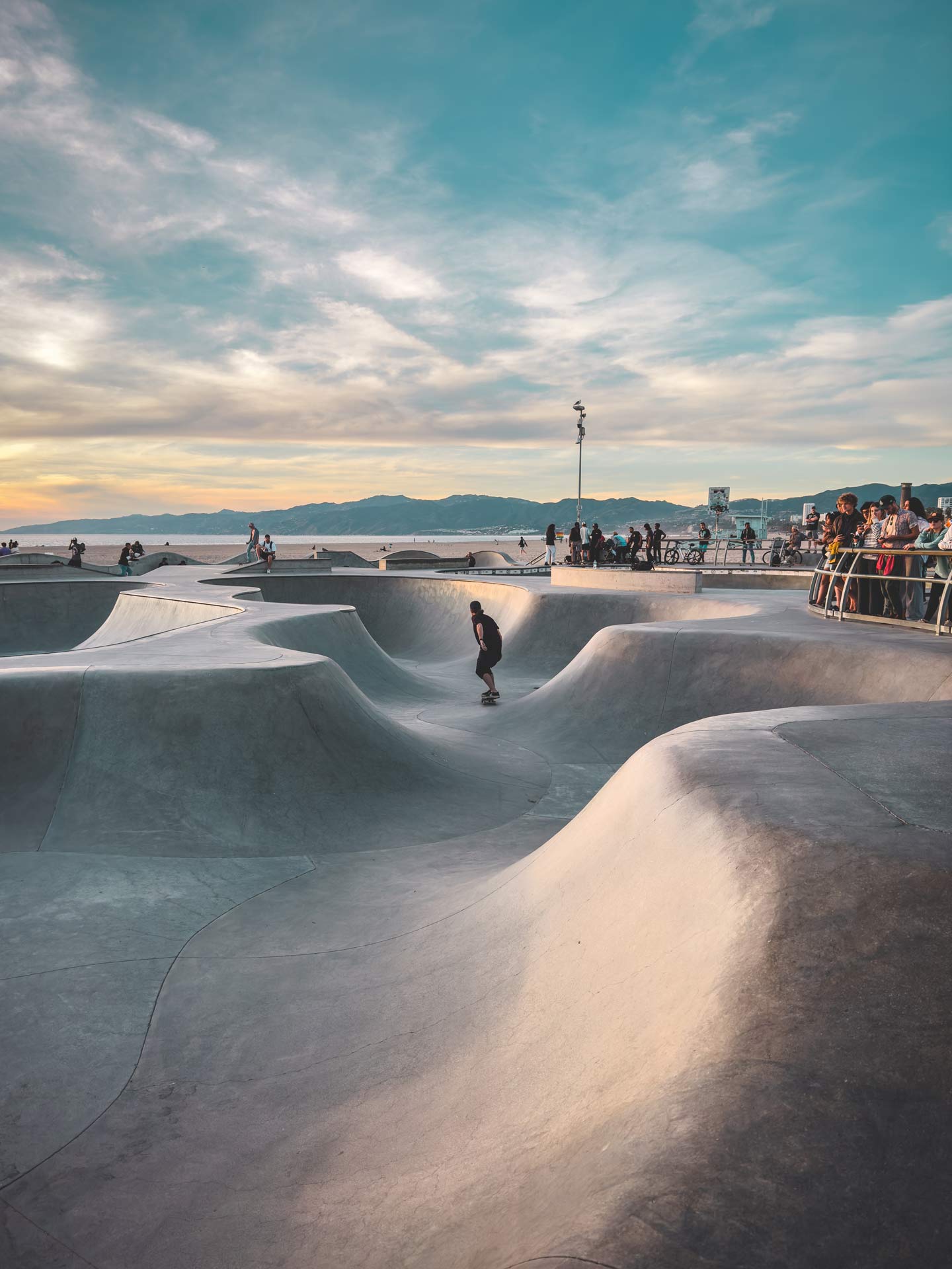 Venice-Beach-Skate-Park-Los-Angeles-California-sunset